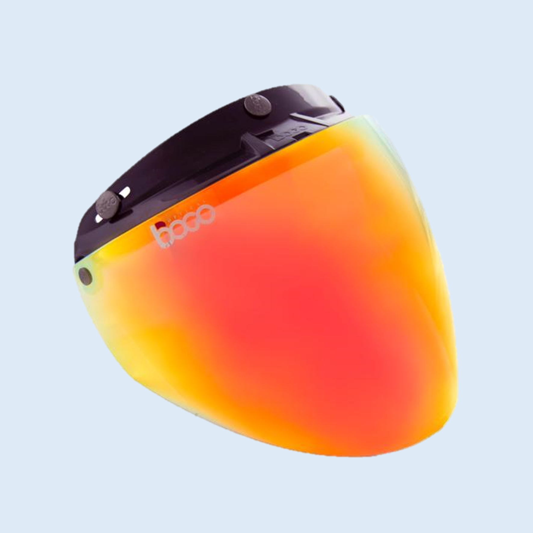 bogo ジェットシールド フリップアップ 開閉式 ベース付き クリスタルオレンジ BG25-B27