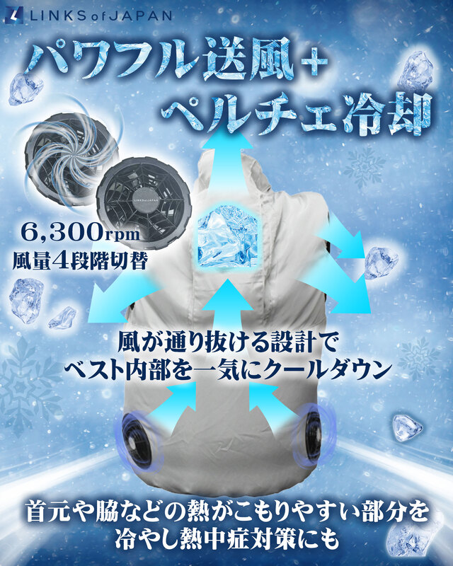 2026モデル 冷暖BODY サーモベスト 空調服 ペルチェベスト LOJ-PJ03