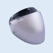 bogo ジェットシールド フリップアップ 開閉式 ベース付き イリジウムシルバー BG25-B12