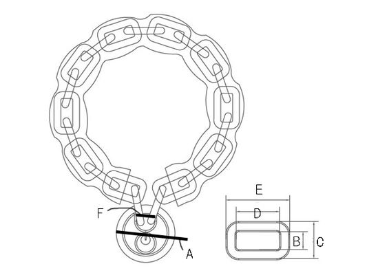 南京錠型ロックキー(丸型)