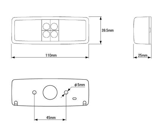 LED車幅灯（白）