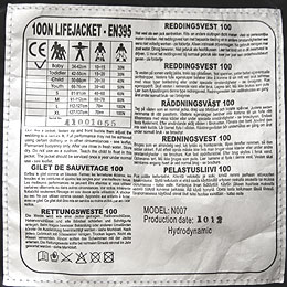 子供用ライフジャケット