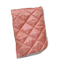 オーラ蓄熱繊維足湯気分(半身浴サイズ裏フリース・ピーチ)