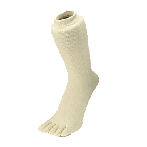 EMヘンプ五本指ソックス(生成)