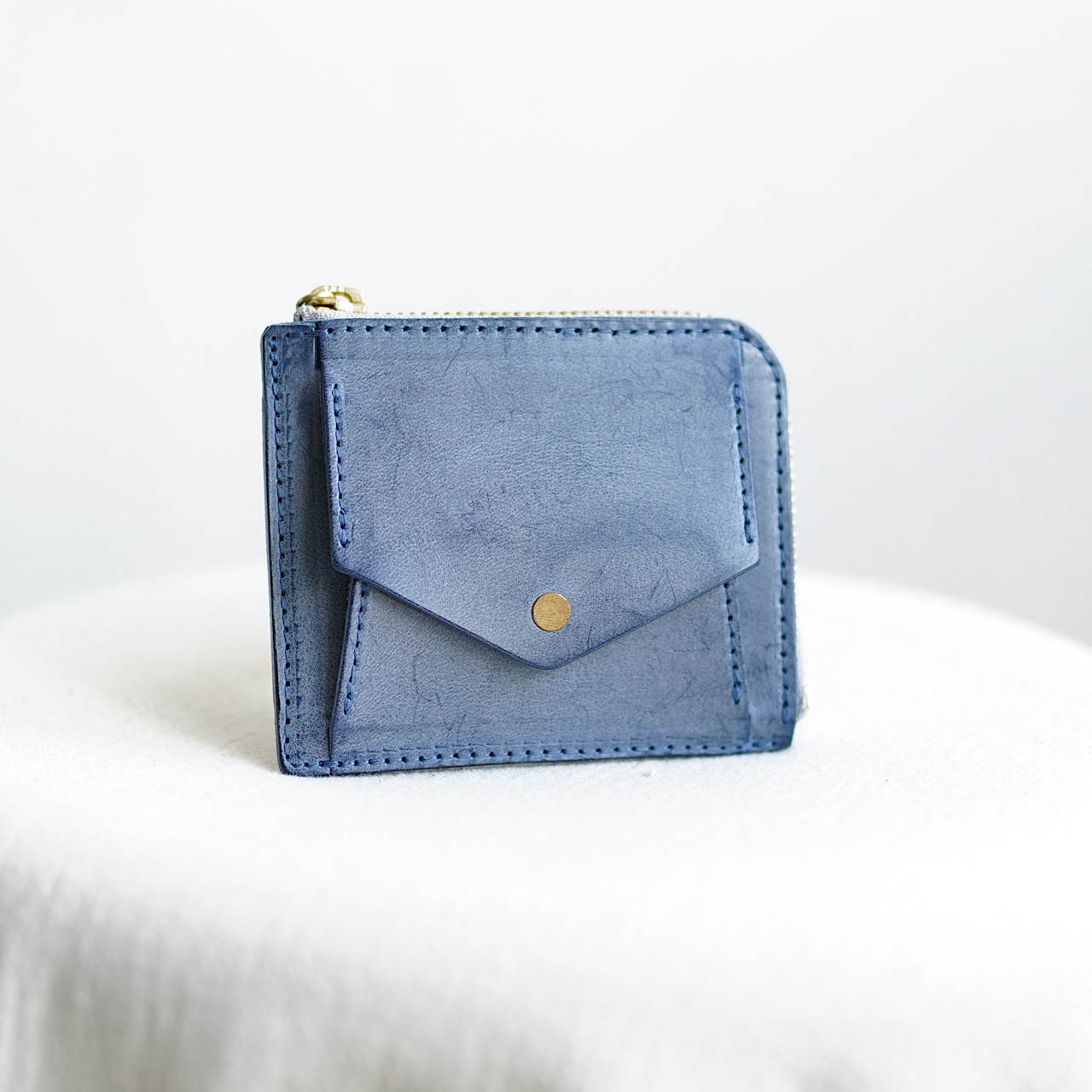 Box mini wallet italy SIBILLA Marine【即納】