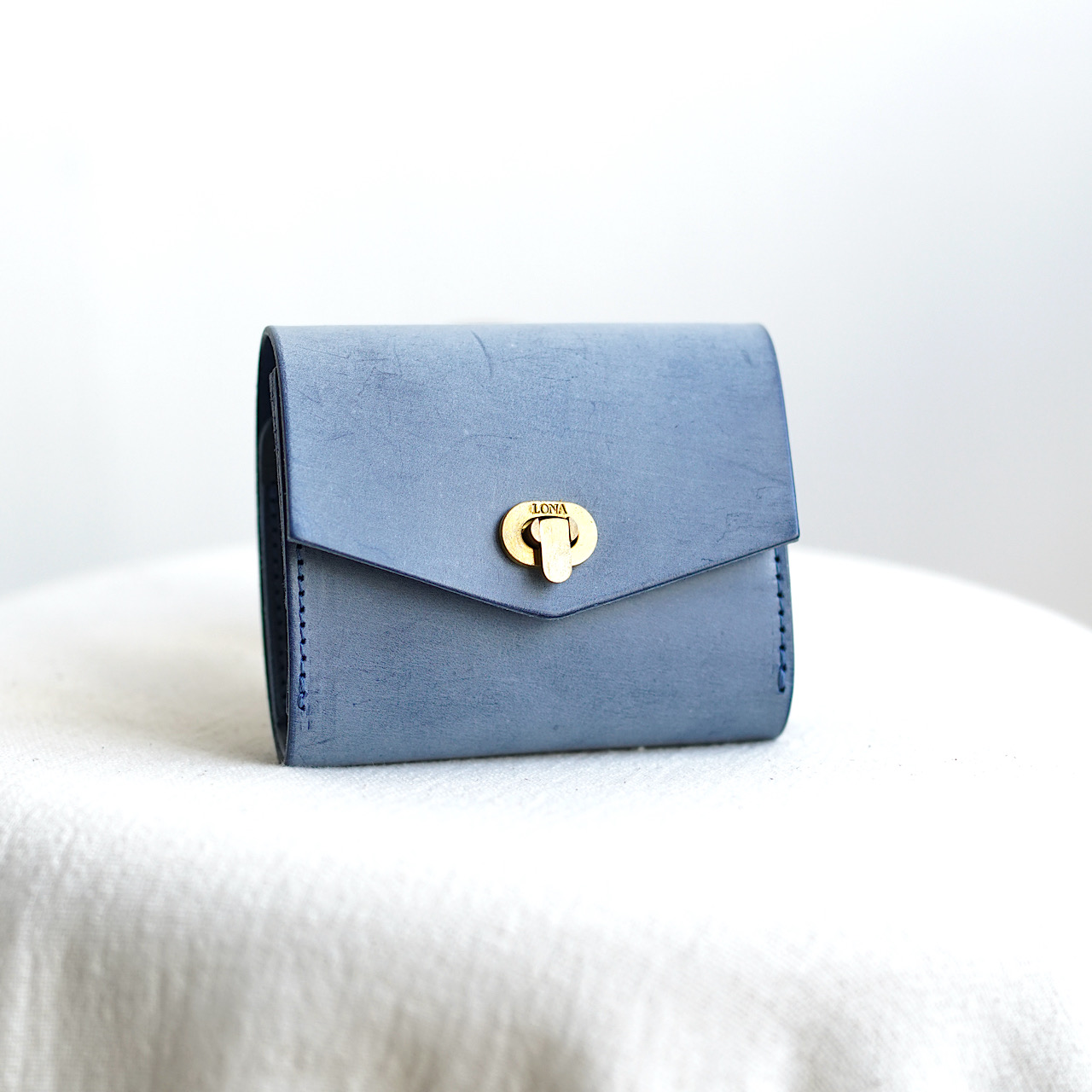 Half mini wallet -ento- SIBILLA Marine【即納】
