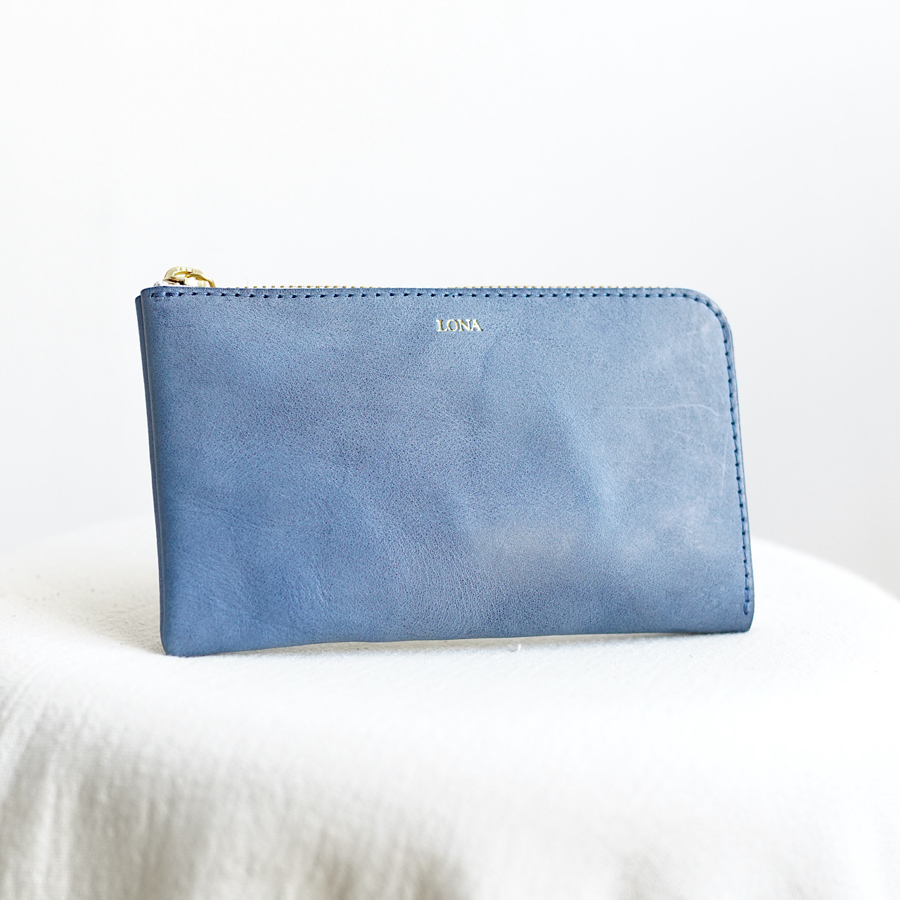 L-zip long wallet SIBILLA Marine【即納】