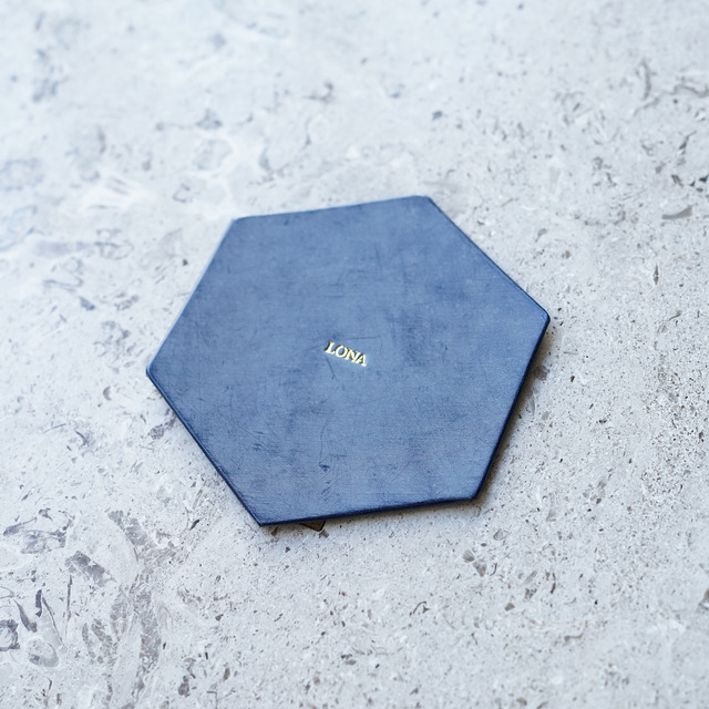 hexagon coaster SIBILLA Marine【即納】