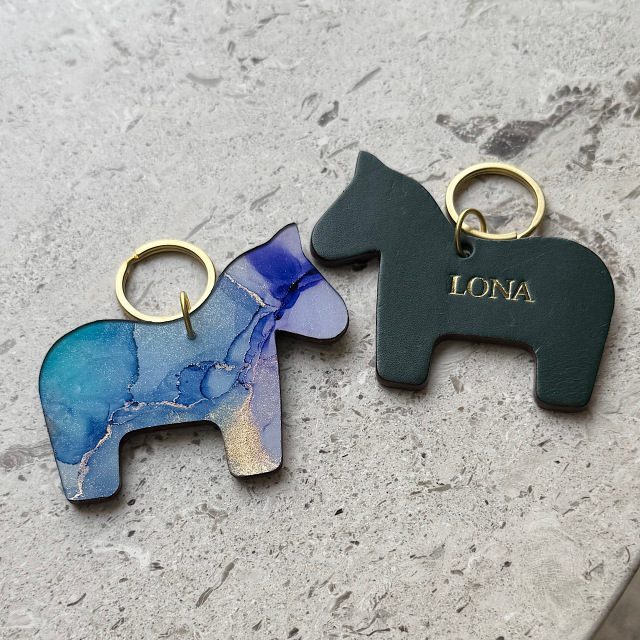 【数回使用】lona　限定カラー　ネイビー　ビストート　箔押し LIMITED レザープロダクト LONA