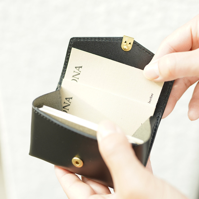 「にゃさん専用」BELONGINGS CARD CASE[BLACK] Lunette card case