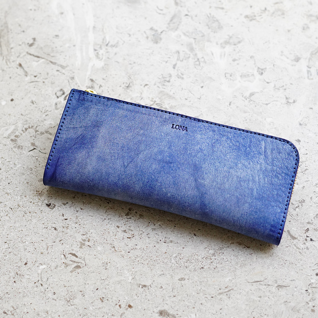 L-shaped pen case -M Alaska Blue