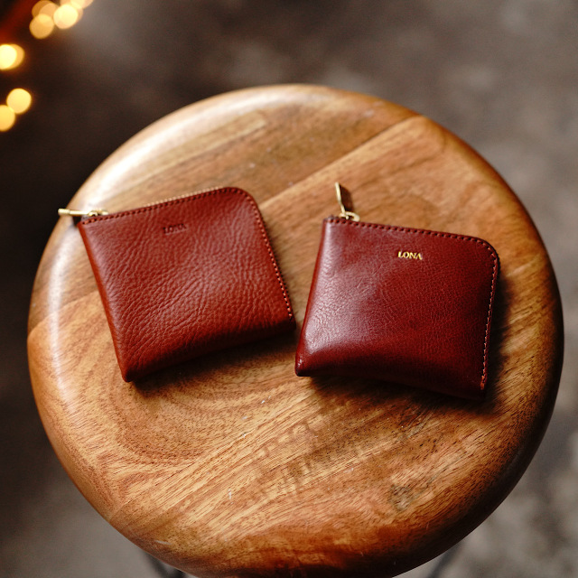 LONA レザー　L-zip short wallet L-zip short wallet