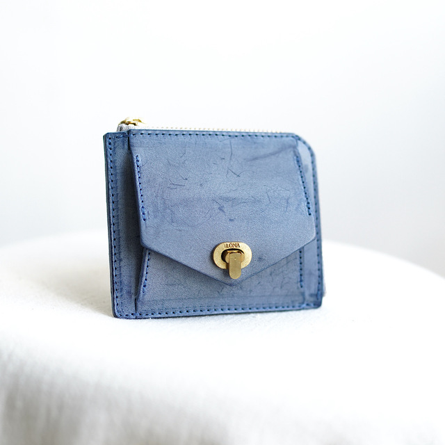 Box mini wallet -ento- SIBILLA Marine【即納】
