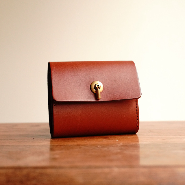 TWIG mini wallet terracotta brown
