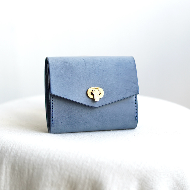 Half mini wallet -ento- SIBILLA Marine【即納】