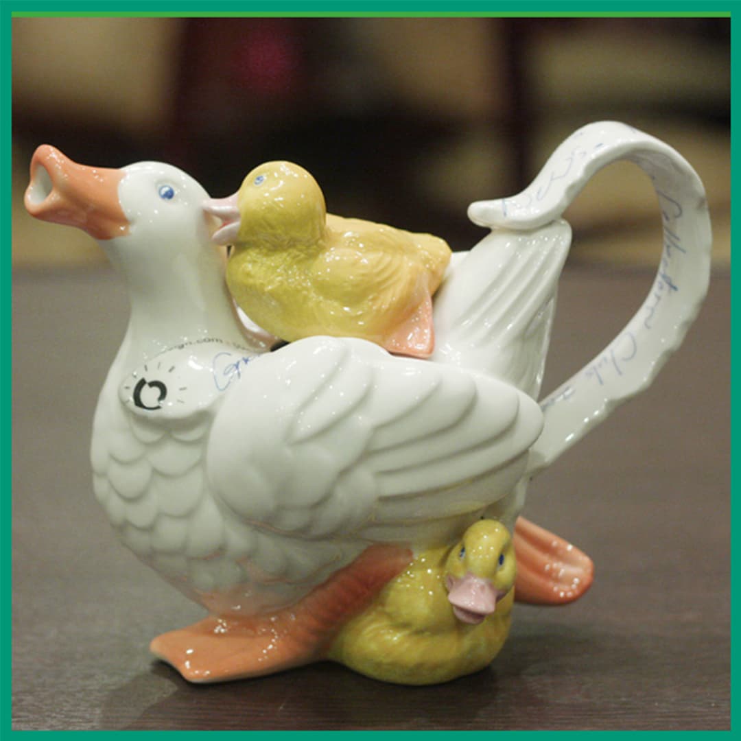 【中古】アヒルのティーポット COLL-116【英国（イギリス）】【未使用】【装飾ティーポット】