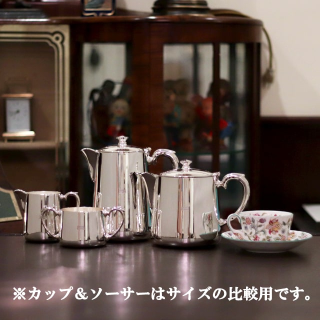 【中古】British Airways(ブリティッシュ・エアウェイズ) 英国航空　4点ティーセット ba-308【アンティーク】【イギリス製】【シルバープレート】