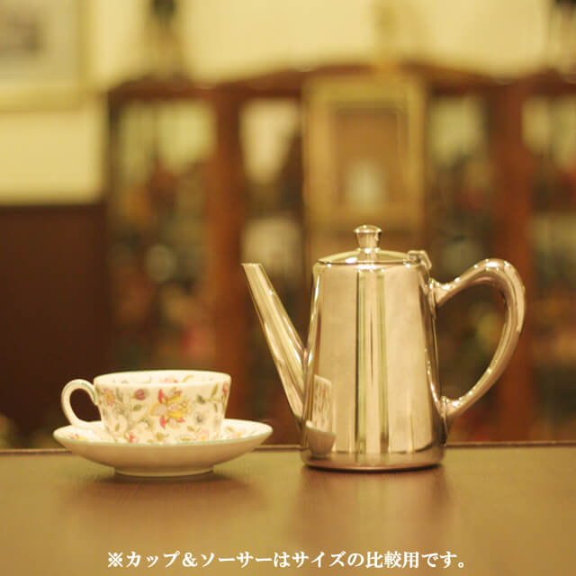 【中古】Air France(エールフランス) Christofle(クリストフル)製コーヒーポット  ch-103【アンティーク】【フランス製】【シルバープレート】