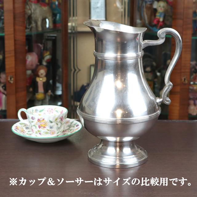 【中古】Christofle(クリストフル) 業務用ウォーターポット ch-129【アンティーク】【フランス製】【シルバープレート】