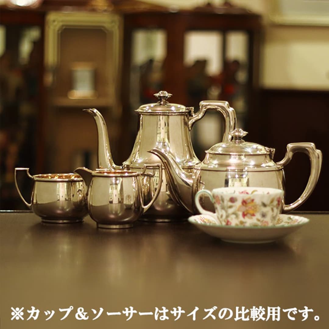 【中古】ELKINGTON（エルキントン） 家庭用4点ティーセット ek-377【アンティーク】【イギリス製】【シルバープレート】