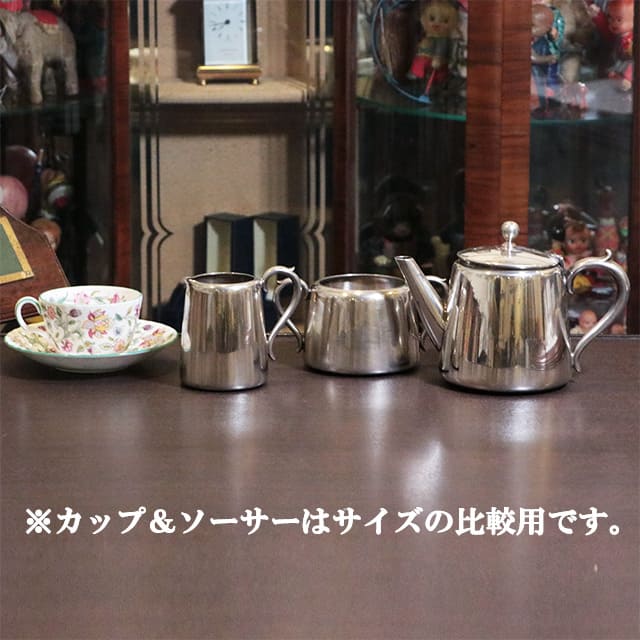 【中古】ELKINGTON（エルキントン） ホテル用3点ティーセット ek-400【アンティーク】【イギリス製】【シルバープレート】