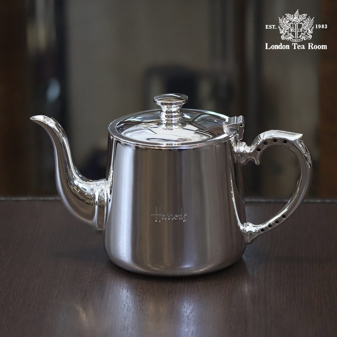 【中古】Harrods（ハロッズ）ホテル用ティーポット HR-802【アンティーク】【イギリス製】【シルバープレート】《2025/3/26掲載》