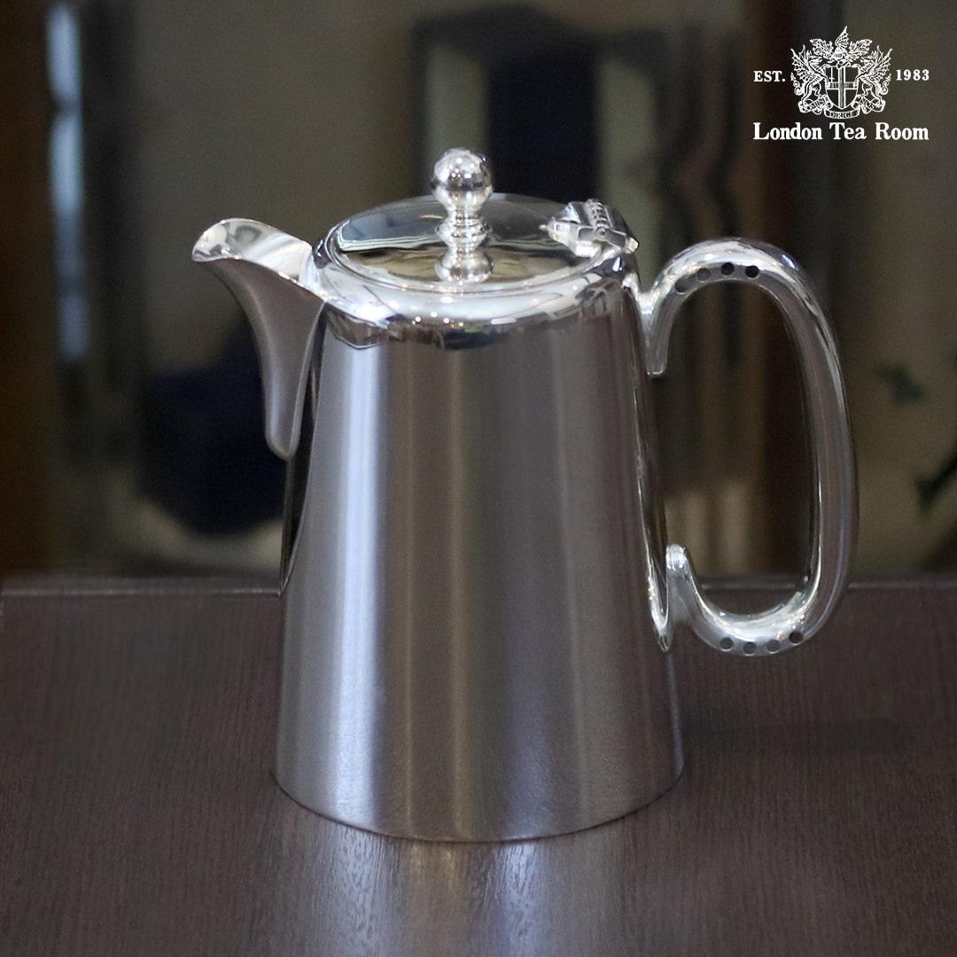 【中古】Harrods（ハロッズ）ホテル用コーヒーポット HR-809【アンティーク】【イギリス製】【シルバープレート】《2025/3/26掲載》