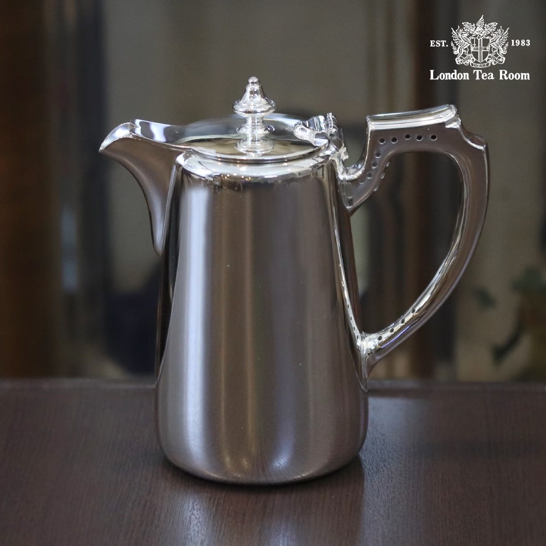 【中古】Harrods（ハロッズ）ホテル用コーヒーポット HR-815【アンティーク】【イギリス製】【シルバープレート】《2025/3/27掲載》