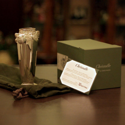 【中古】Christofle(クリストフル) アールヌーボ　花瓶 ch-110【アンティーク】【フランス製】【シルバープレート】