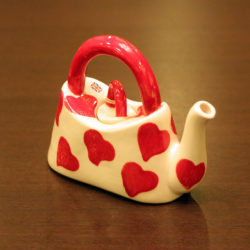 【Tony Carter作】ニューヨーク ハンドバッグ ティーポット COLL-152【中古】【英国（イギリス）】【装飾ティーポット】