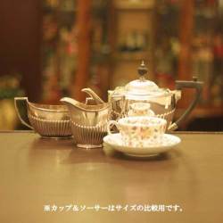 harrods（ハロッズ）家庭用3点ティーセット HR-669【アンティーク】【中古】【イギリス製】【シルバープレート】