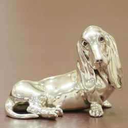 【中古】Mappin&Webb(マッピン&ウェッブ)置物（ドッグ） MW-152【アンティーク】【イギリス製】