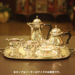 【中古】Mappin&Webb(マッピン&ウェッブ) 家庭用4点ティーセット MW-177【アンティーク】【イギリス製】【シルバープレート】