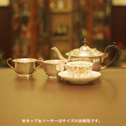 【中古】Mappin&Webb(マッピン&ウェッブ)　家庭用3点ティーセット MW-183【アンティーク】【イギリス製】【シルバープレート】