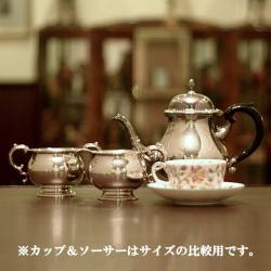 【中古】Mappin&Webb(マッピン&ウェッブ)　家庭用3点ティーセット MW-184【アンティーク】【イギリス製】【シルバープレート】