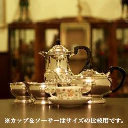 【中古】Mappin&Webb(マッピン&ウェッブ) 家庭用4点ティーセット MW-185【アンティーク】【イギリス製】【シルバープレート】