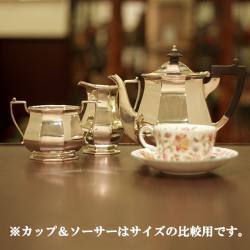 【中古】Mappin&Webb(マッピン&ウェッブ)　家庭用3点ティーセット MW-223【アンティーク】【イギリス製】【シルバープレート】