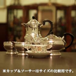 【中古】Mappin&Webb(マッピン&ウェッブ) 家庭用4点ティーセット MW-224【アンティーク】【イギリス製】【シルバープレート】