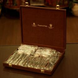 【中古】Mappin&Webb(マッピン&ウェッブ)　デザート用カトラリー31点セット ケース付き MW-234【アンティーク】【イギリス製】
