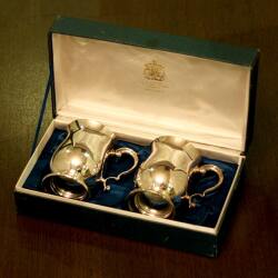 【中古】Mappin&Webb(マッピン&ウェッブ) ジョージアンペアマグ ケース付き　MW-243【アンティーク】【イギリス製】