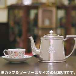 【中古】Mappin&Webb(マッピン&ウェッブ)英国陸軍紋章付きティーポット MW-265【アンティーク】【イギリス製】【シルバープレート】