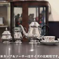 【中古】Mappin&Webb(マッピン&ウェッブ)　家庭用3点ティーセット MW-303【アンティーク】【イギリス製】【シルバープレート】
