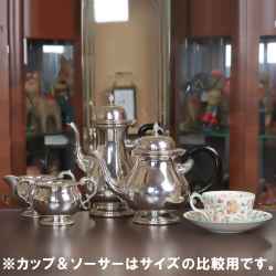 【中古】Mappin&Webb(マッピン&ウェッブ)　家庭用4点ティーセット MW-315【アンティーク】【イギリス製】【シルバープレート】