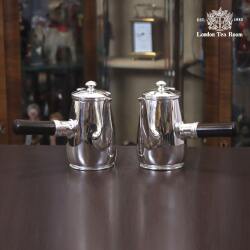 【中古】Mappin&Webb(マッピン&ウェッブ) カフェオレポット 2点セット MW-329【アンティーク】【イギリス製】【シルバープレート】《2025/9/3掲載》