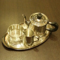 【中古】Mappin&Webb(マッピン&ウェッブ) 家庭用4点ティーセット MW-76【アンティーク】【イギリス製】【シルバープレート】