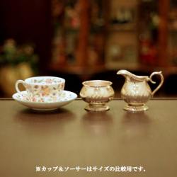 【中古】SHEFFIELD(シェフィールド) 業務用ミルクポット&シュガーポット sh-845【アンティーク】【イギリス製】【シルバー】