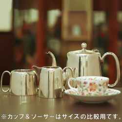 【中古】SHEFFIELD(シェフィールド) 業務用3点ティーセット sh-932【アンティーク】【イギリス製】【シルバープレート】