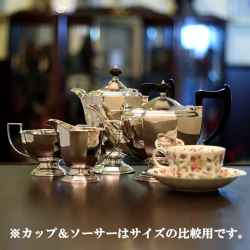 【中古】BARKER BROS(バーカーブロス)家庭用4点ティーセット sh-952【アンティーク】【イギリス製】【シルバー】