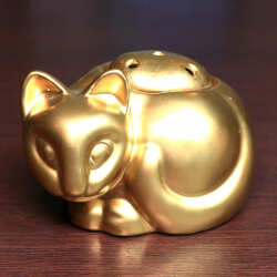 【中古】Tiffany（ティファニー）小猫ポプリホルダー(香炉) 磁器 tf-cat