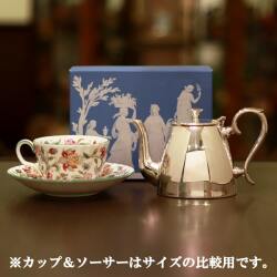 【中古】【未使用品】WEDGWOOD（ウェッジウッド）家庭用ティーポット W-008【アンティーク】【イギリス製】【シルバー】